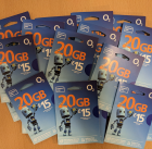 Lots of mobile phone SIM cards