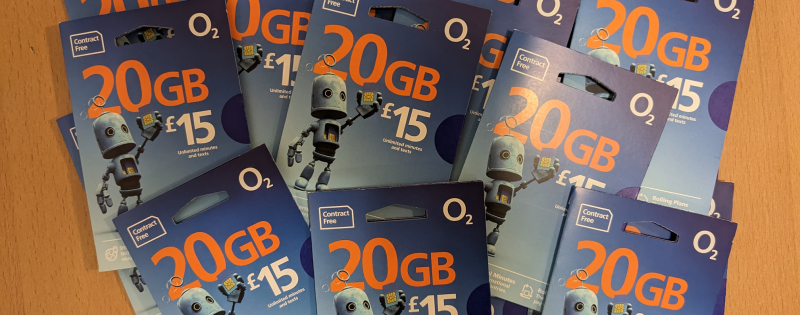 Lots of mobile phone SIM cards